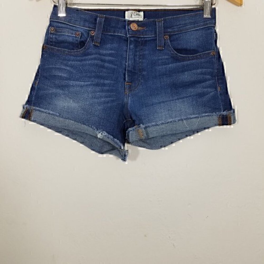 J. Crew Stretch Jean Shorts Blue Size 24